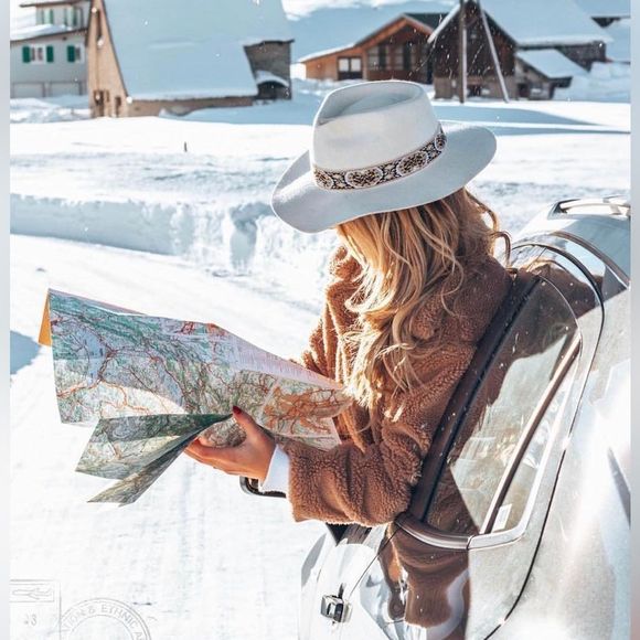 LACK OF COLOR LOC THE BEVERLY FEDORA BONE IVORY BROWN FRENCH VINTAGE RIBBON NWT - Picture 6 of 15